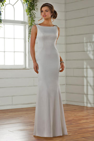 Strapless A-line bridal gown by David Tutera.