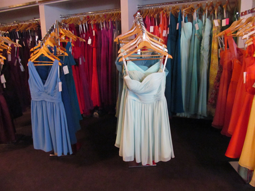 Huge selection of designer bridesmaid dresses. Wide array of colors to choose from!