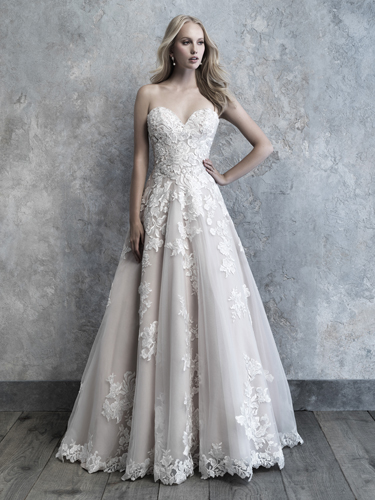 Sleeveless bridal gown from David Tutera.